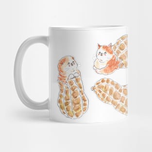 Pocchari peanuts cats Mug